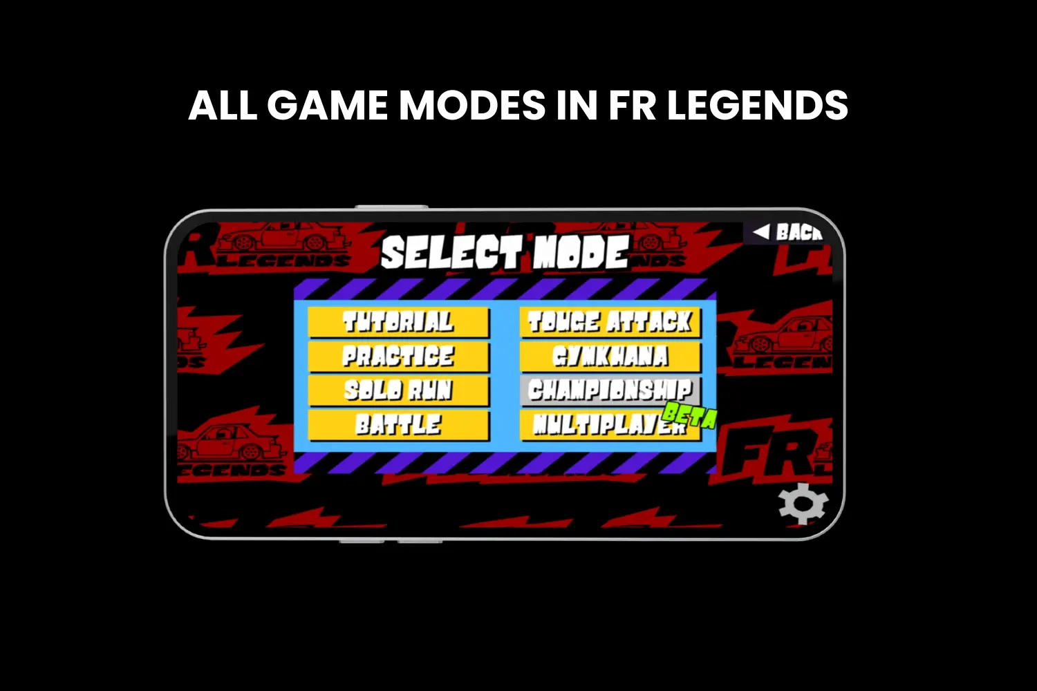 all game modes in fr legends